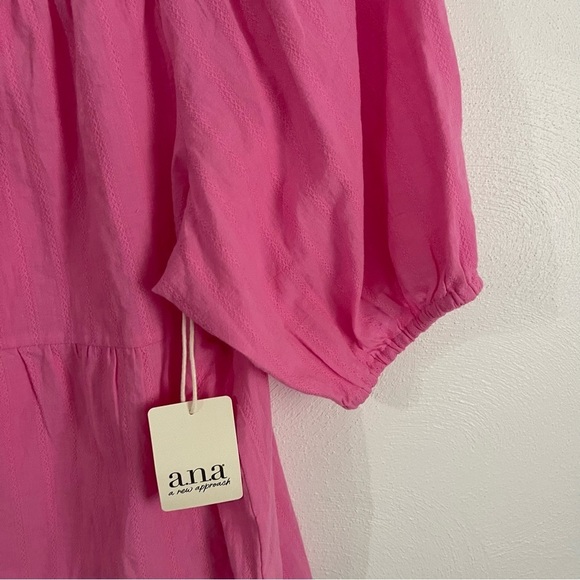 NWT a.n.a Women’s Size 2X Pink Peplum Top no flaws babydoll - Picture 7 of 9